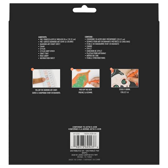 8" Pumpkins Wreath Diamond Art Kit by Make Market®